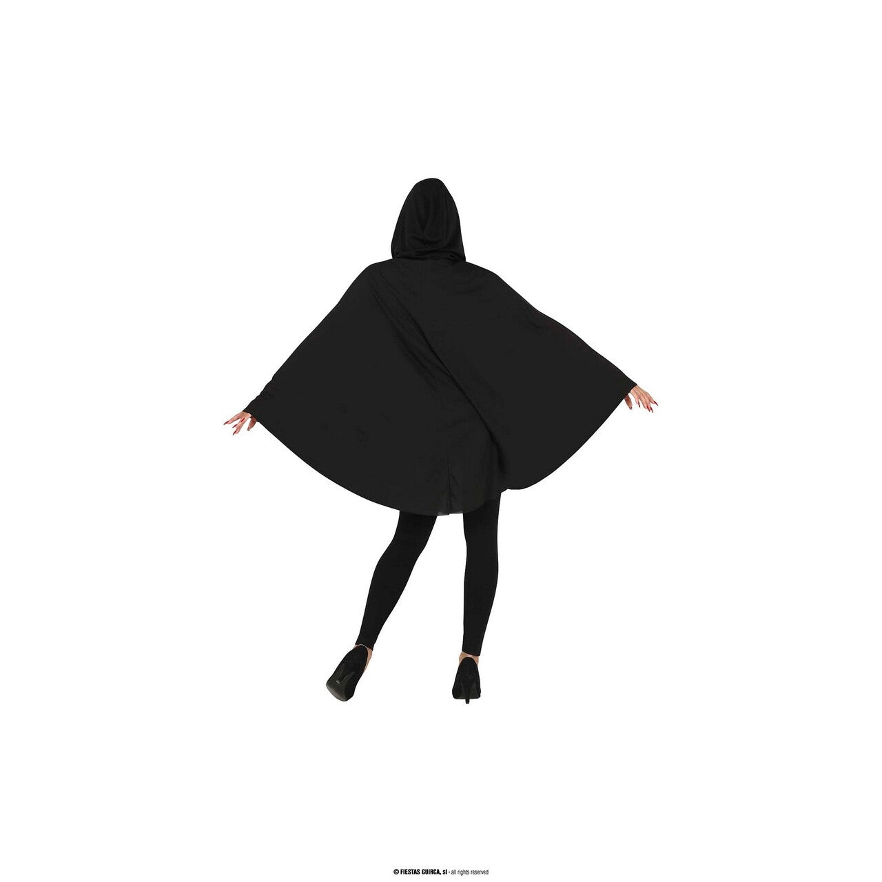 Op deze afbeelding zie je een Kostuums, van het merk Guirca. Gemene Halloween Pompoen Poncho Kostuum