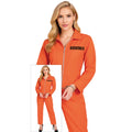 Charmante Orange Sträfling Damenkostüm