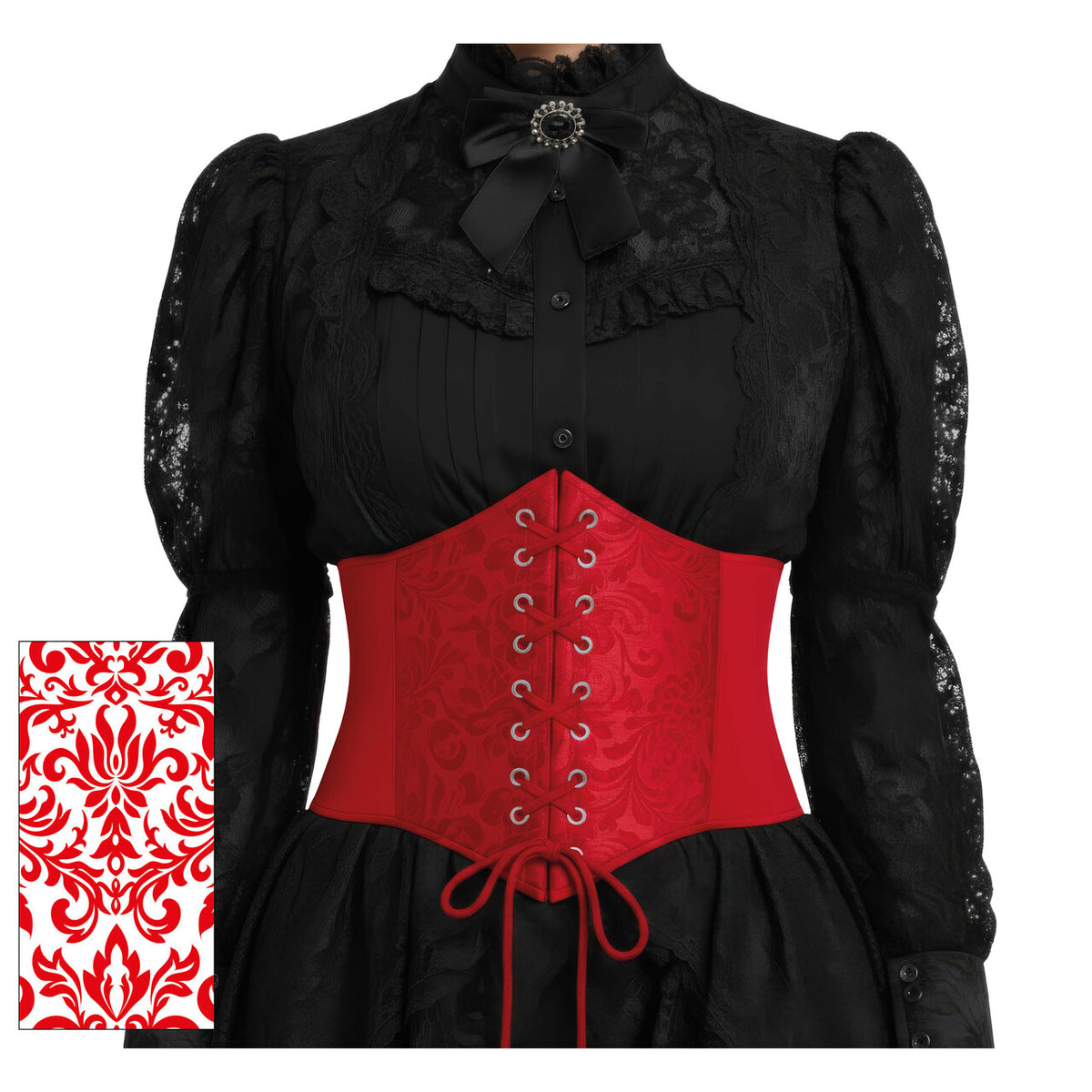 Op deze afbeelding zie je een Kostuums, van het merk Guirca. Sexy Corset Saloon Sally Vrouw