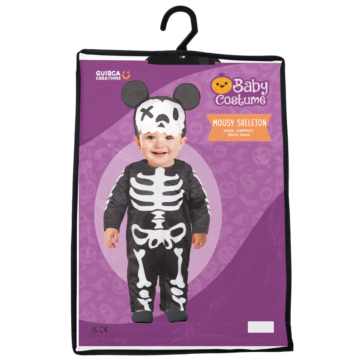 Op deze afbeelding zie je een Kostuums, van het merk Guirca. Skelet Muis Halloween Kind Kostuum