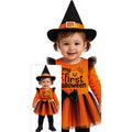 First Halloween Pompoen Heksje Meisje Kostuum