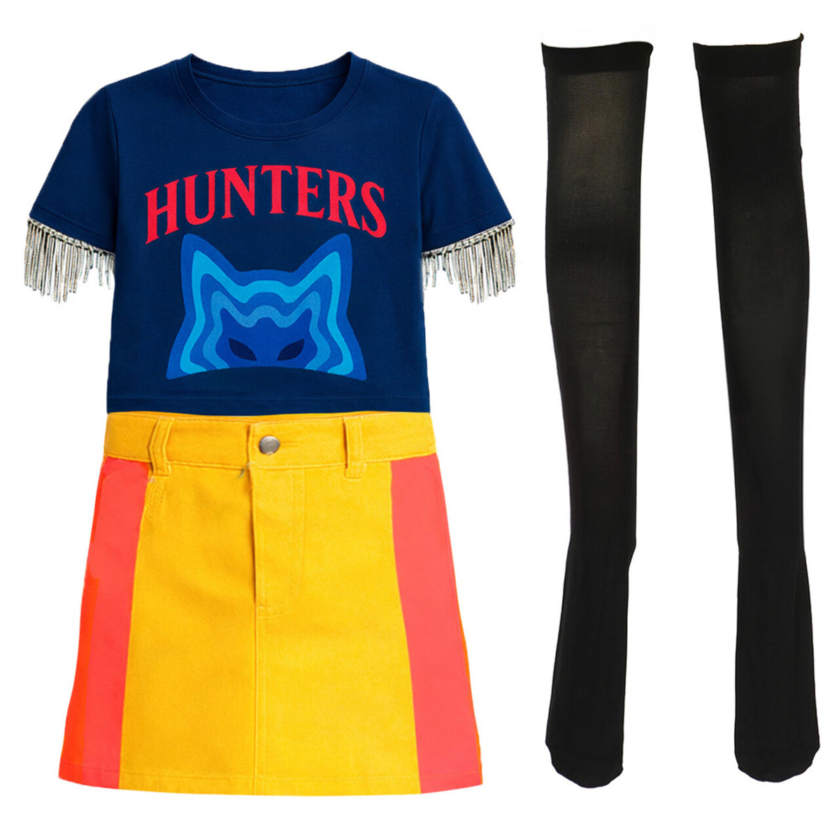 Op deze afbeelding zie je een Kostuums, van het merk Guirca. Hunters Kpop Star Meisje Kostuum