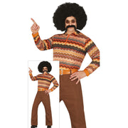 Op deze afbeelding zie je een Kostuums, van het merk Guirca. Back Tot The 70S Guy Man