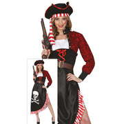 Op deze afbeelding zie je een Kostuums, van het merk Guirca. Piraat Barbar Skull Vrouw Kostuum