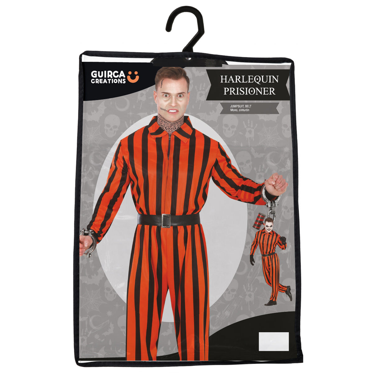 Op deze afbeelding zie je een Kostuums, van het merk Guirca. Opgepakte Harlekijn Man