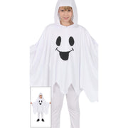Op deze afbeelding zie je een Kostuums, van het merk Guirca. Boe! Spook Poncho Kind