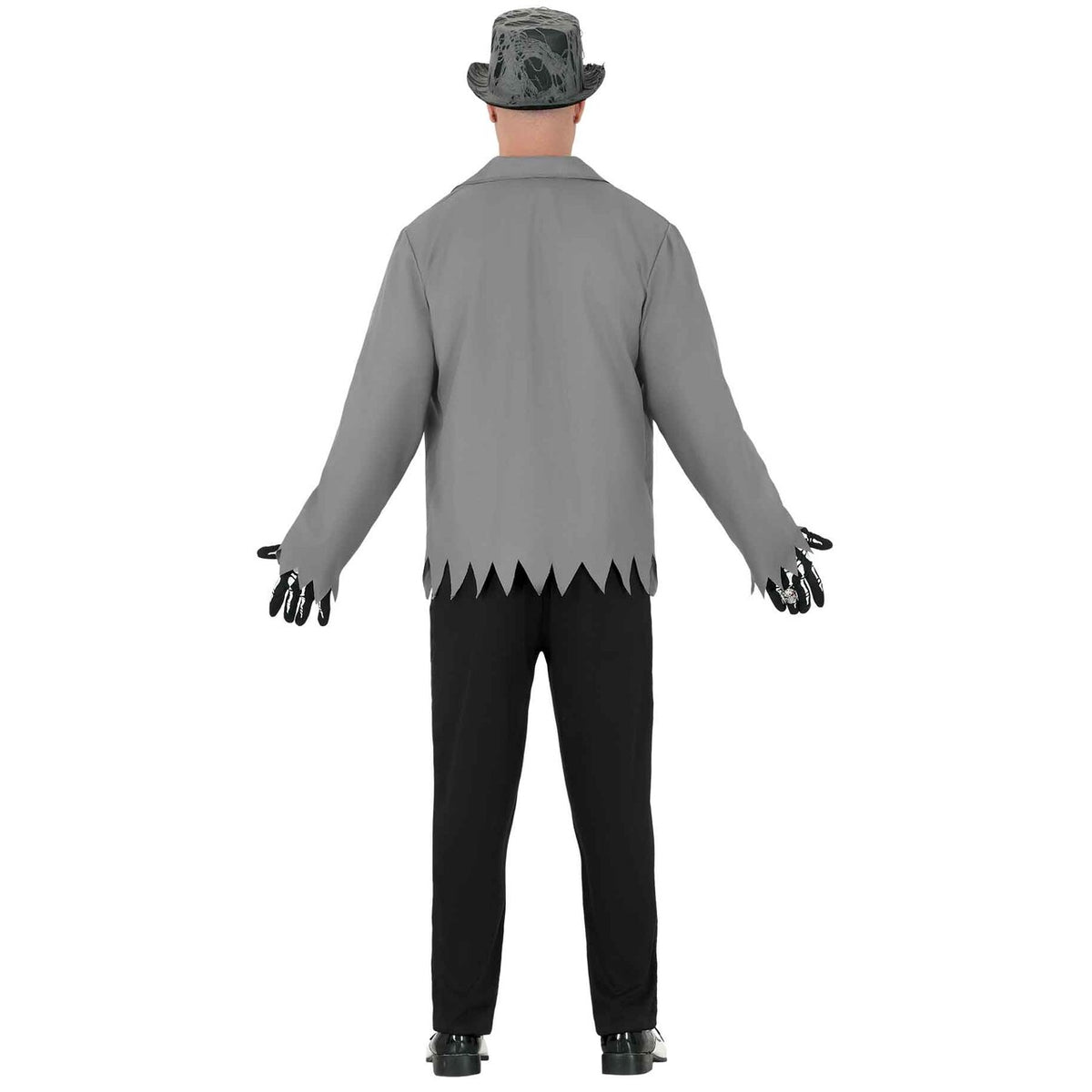 Op deze afbeelding zie je een Kostuums, van het merk Guirca. Mister Skeleton Grey Man Kostuum