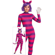 Op deze afbeelding zie je een Kostuums, van het merk Guirca. Alice In Wonderland Cheshire Cat Vrouw Kostuum