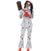 Op deze afbeelding zie je een Kostuums, van het merk Guirca. Killer Lady Pennywise Vrouw Kostuum
