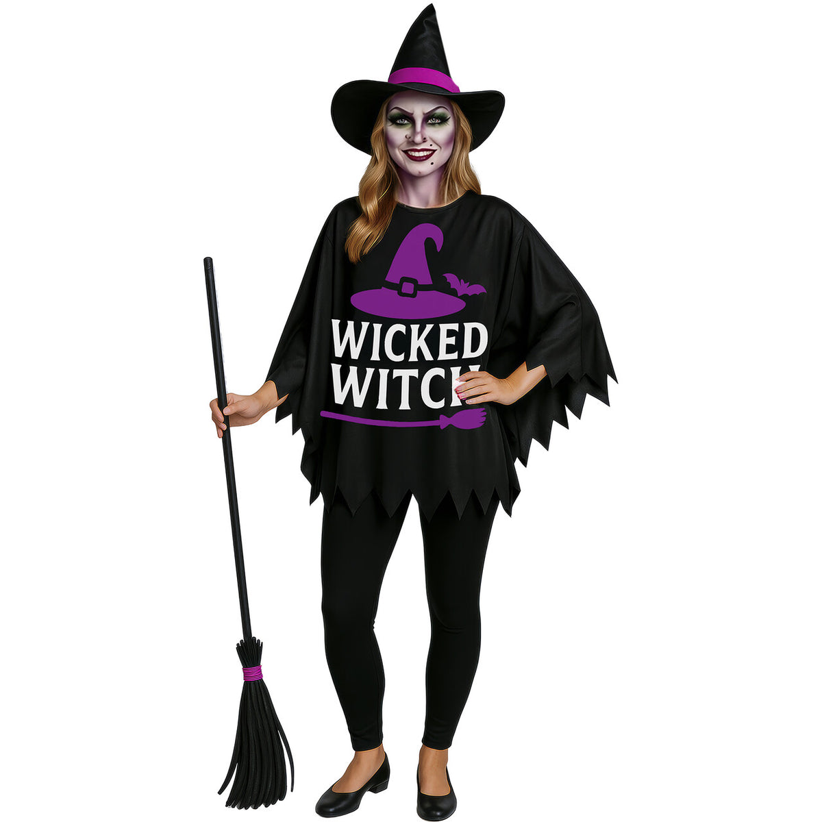 Op deze afbeelding zie je een Kostuums, van het merk Guirca. Wicked Witch Vrouw Kostuum