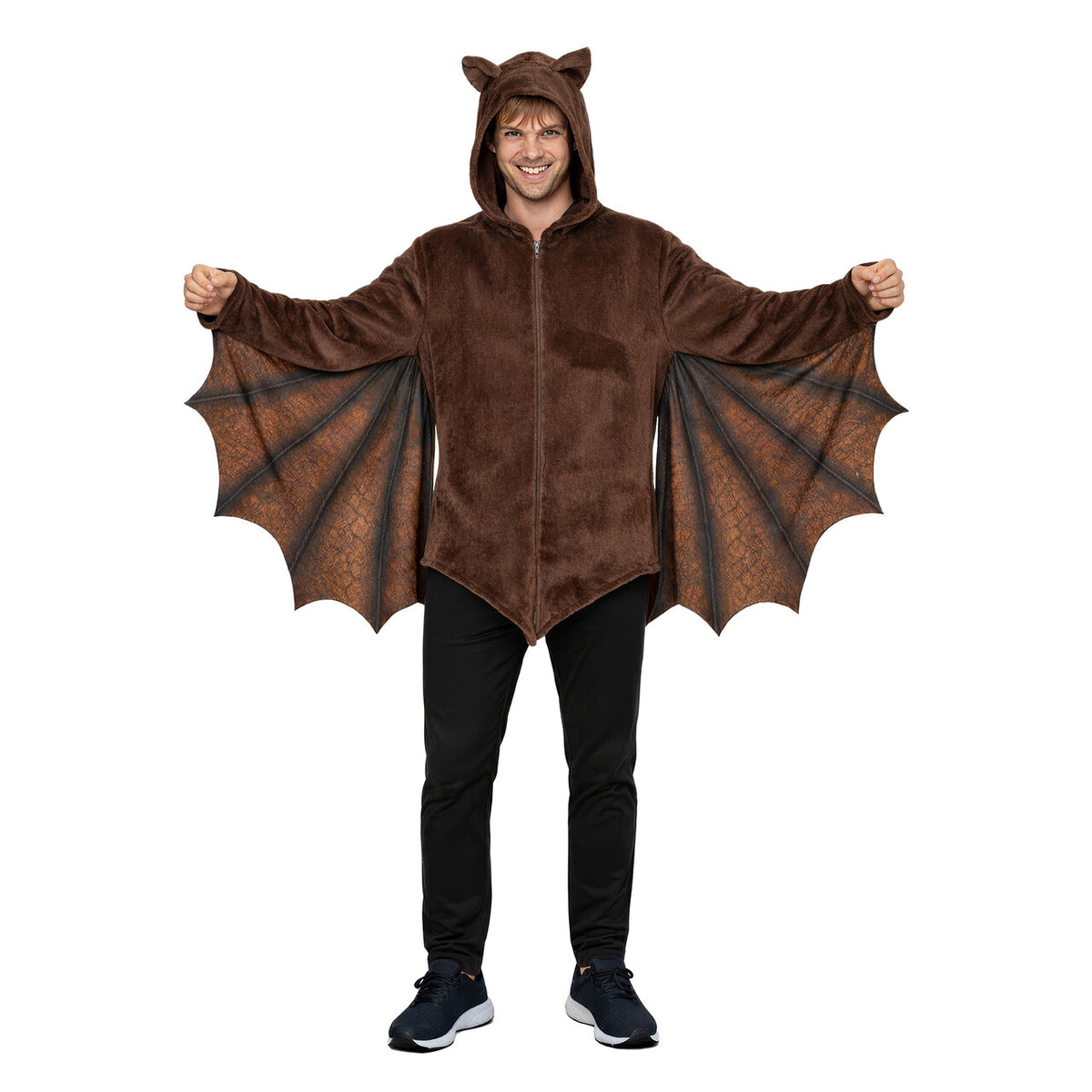 Op deze afbeelding zie je een Kostuums, van het merk Guirca. Vleermuis Vest Bruin Unisex Kostuum
