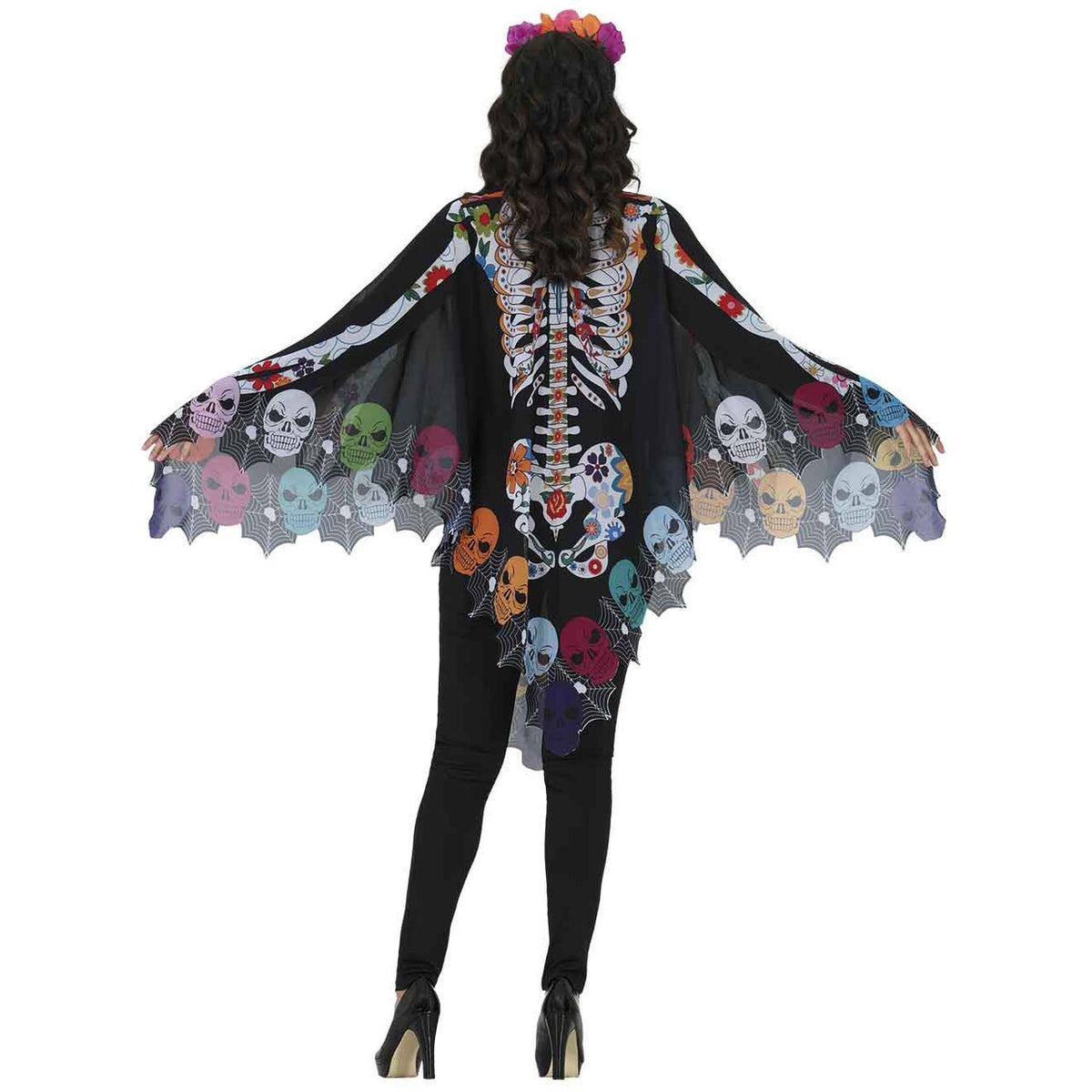 Op deze afbeelding zie je een Kostuums, van het merk Guirca. Catrina Poncho Vrouw