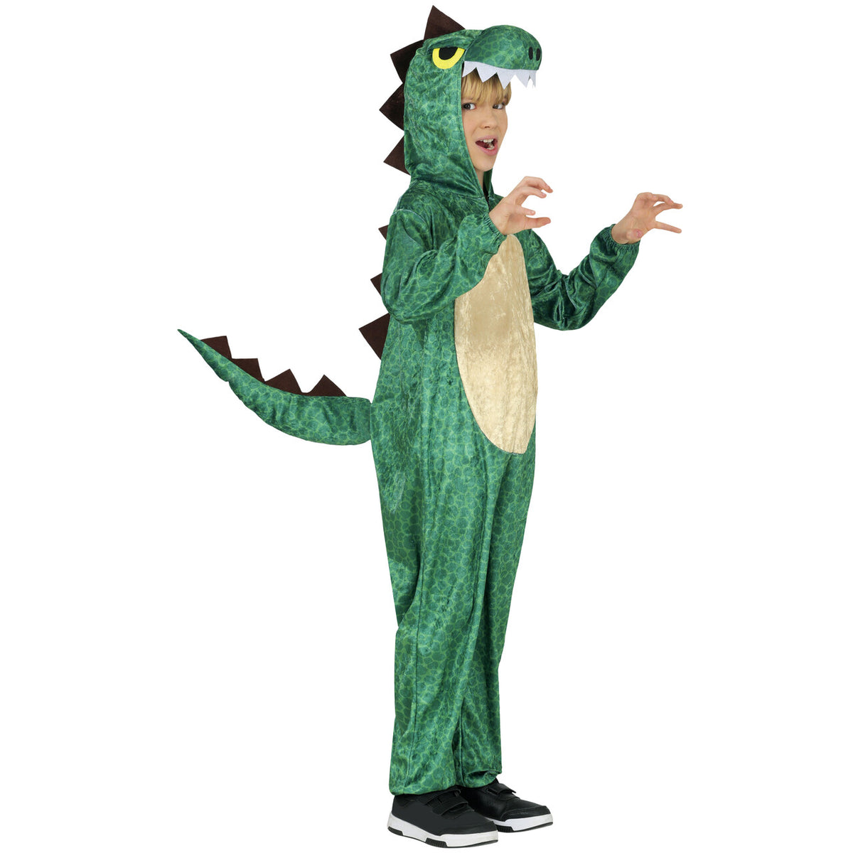 Op deze afbeelding zie je een Kostuums, van het merk Guirca. Dino Donder Kind Kostuum