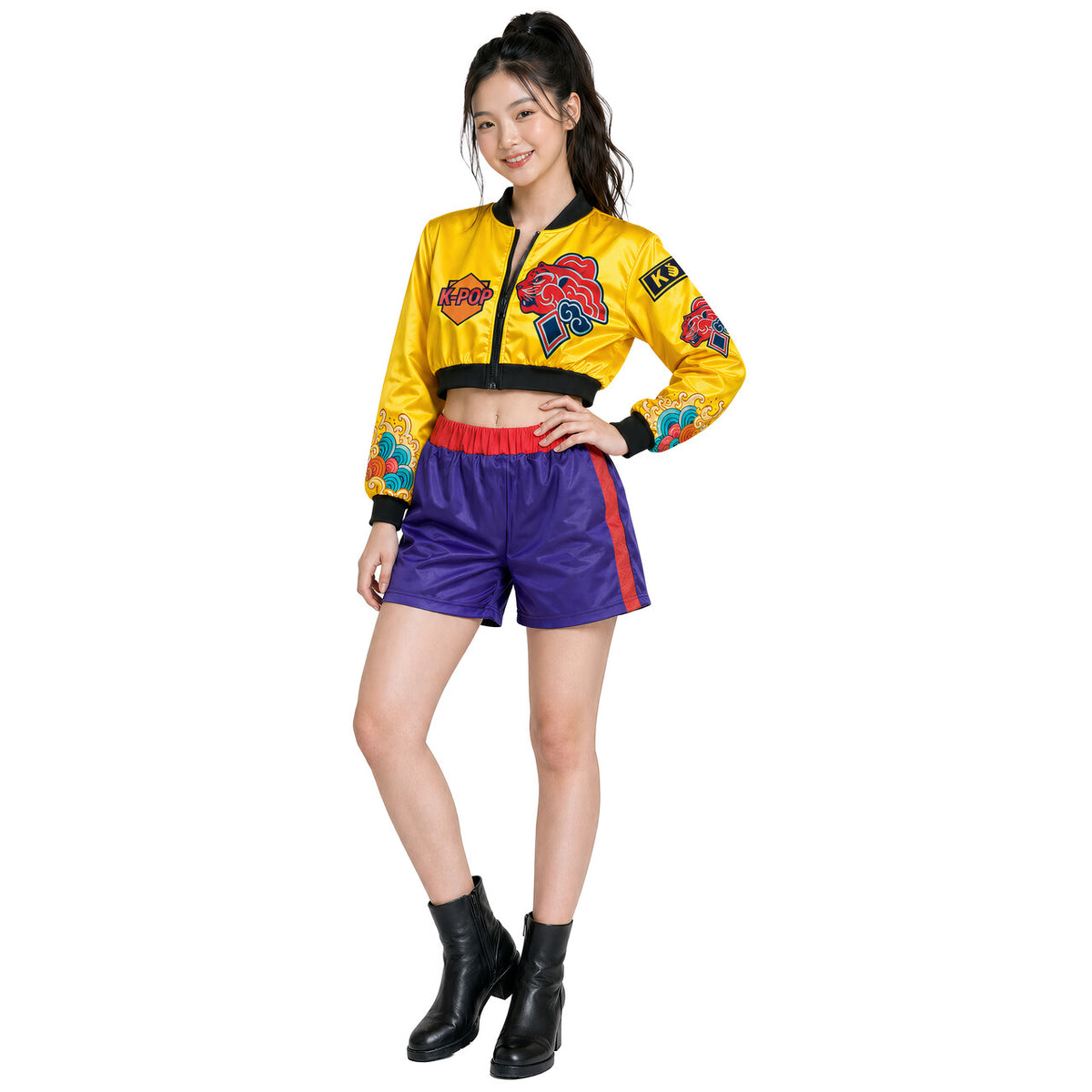 Op deze afbeelding zie je een Kostuums, van het merk Guirca. Kpop Star Nova Hunter Vrouw Kostuum