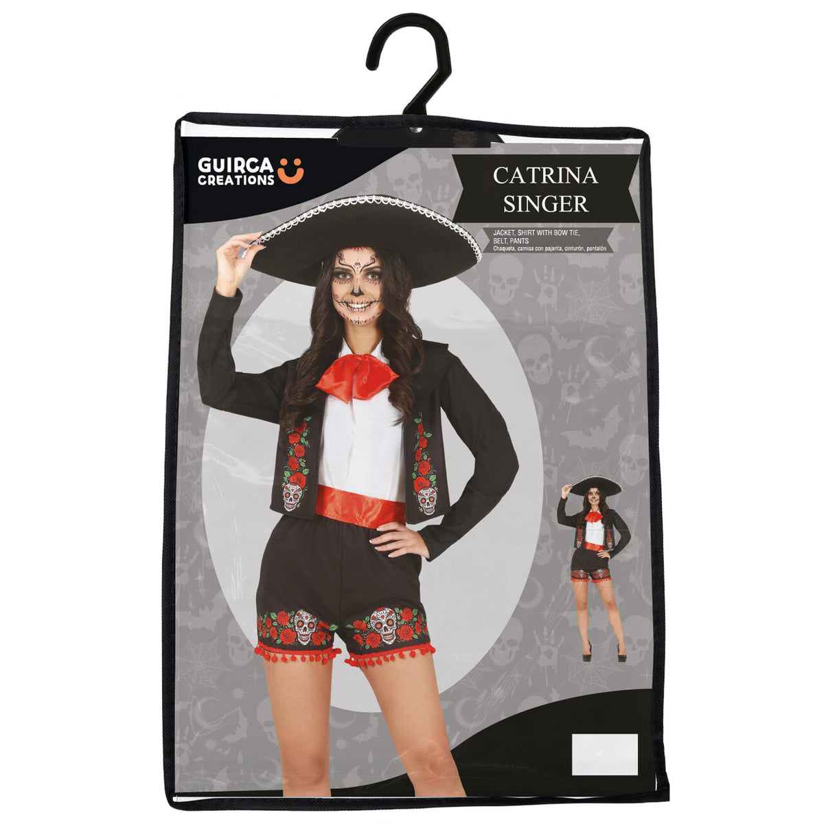 Op deze afbeelding zie je een Kostuums, van het merk Guirca. Catrina Of The Dead Vrouw Kostuum