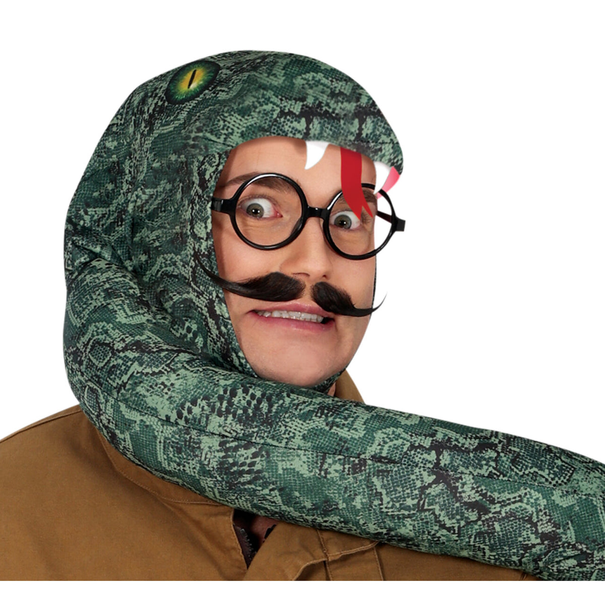Op deze afbeelding zie je een Kostuums, van het merk Guirca. Anaconda Snake Attack Man Kostuum