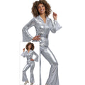 Silver Dancing Queen From The 70S Vrouw Kostuum