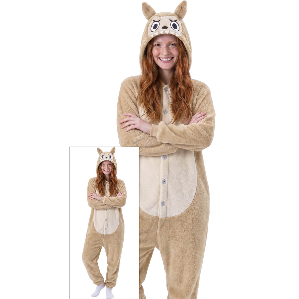 Op deze afbeelding zie je een Kostuums, van het merk Guirca. Super Comfy Lulu Monster Beige Vrouw Kostuum