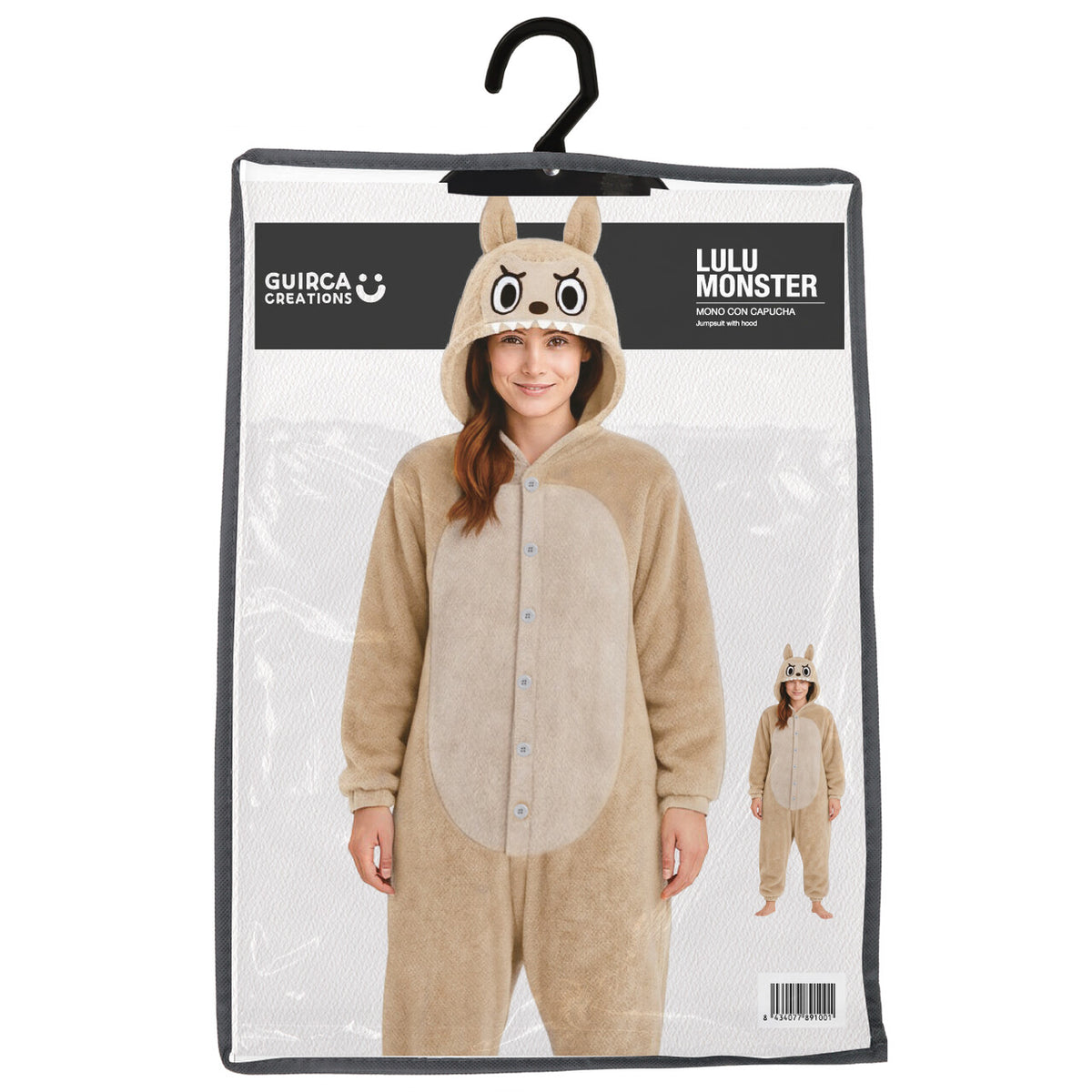 Op deze afbeelding zie je een Kostuums, van het merk Guirca. Super Comfy Lulu Monster Beige Vrouw Kostuum