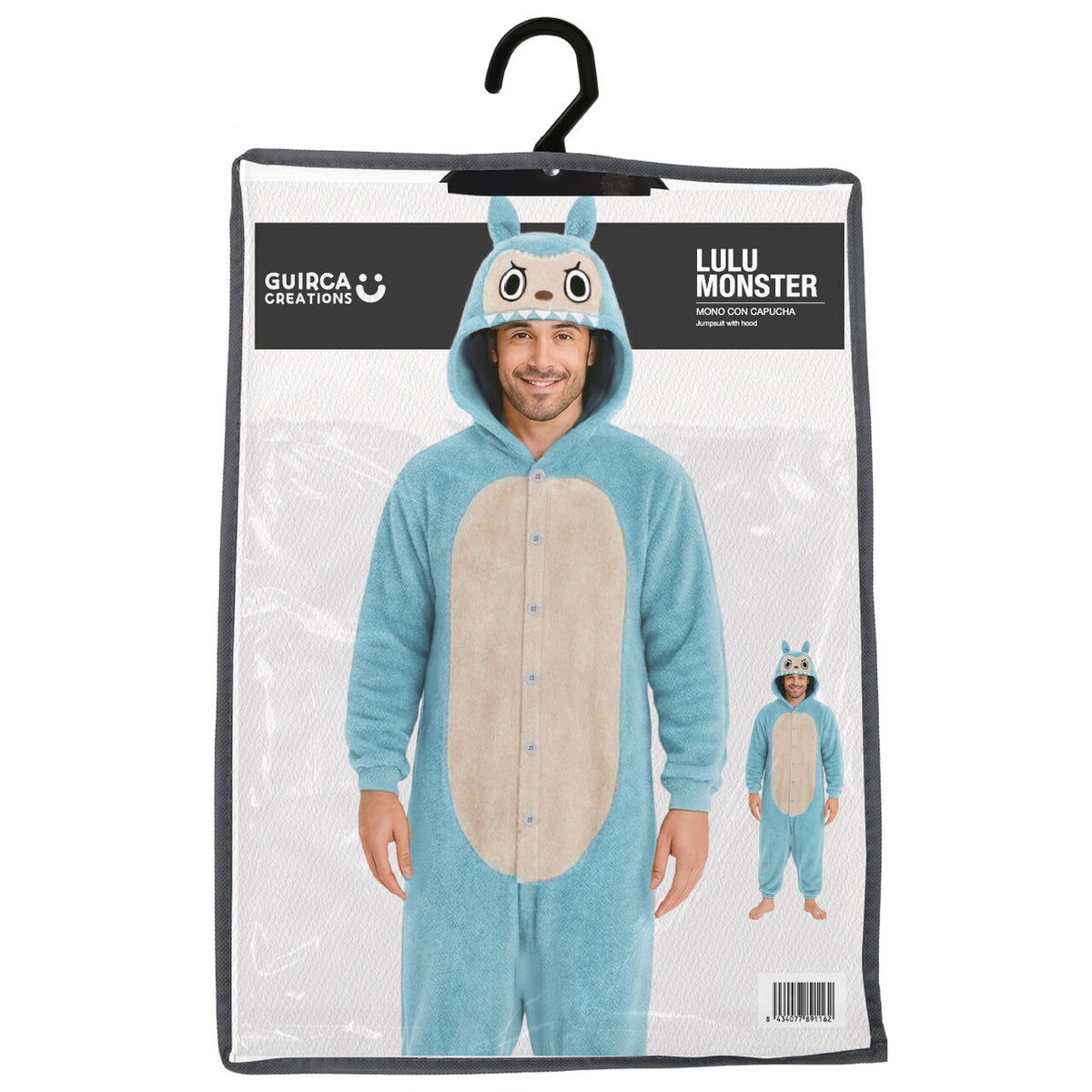 Op deze afbeelding zie je een Kostuums, van het merk Guirca. Onesie Grappig Lulu Monster Blauw Man Kostuum