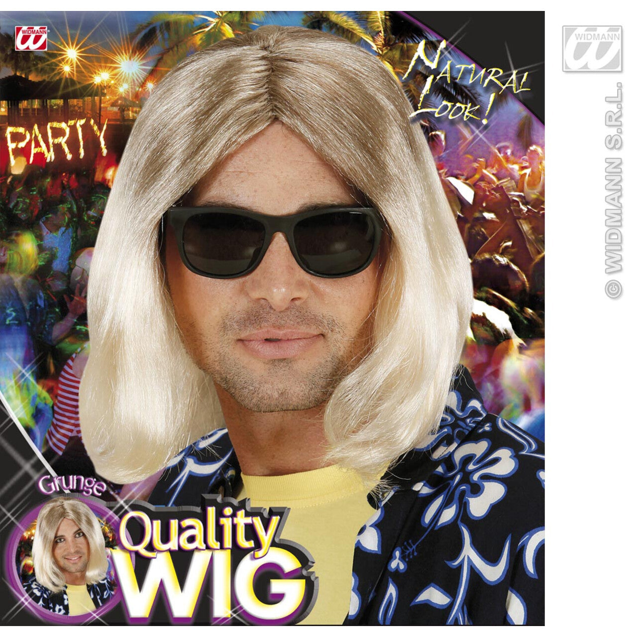 Op deze afbeelding zie je een Accessoires, van het merk Widmann. Pruik Kurt Grunge