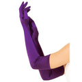 Extra Lange Satinhandschuhe Lila