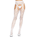 Strumpfhose Mit Herzmuster Und Strumpfhalter