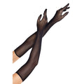 Opernlange Netzstrümpfe Handschuhe