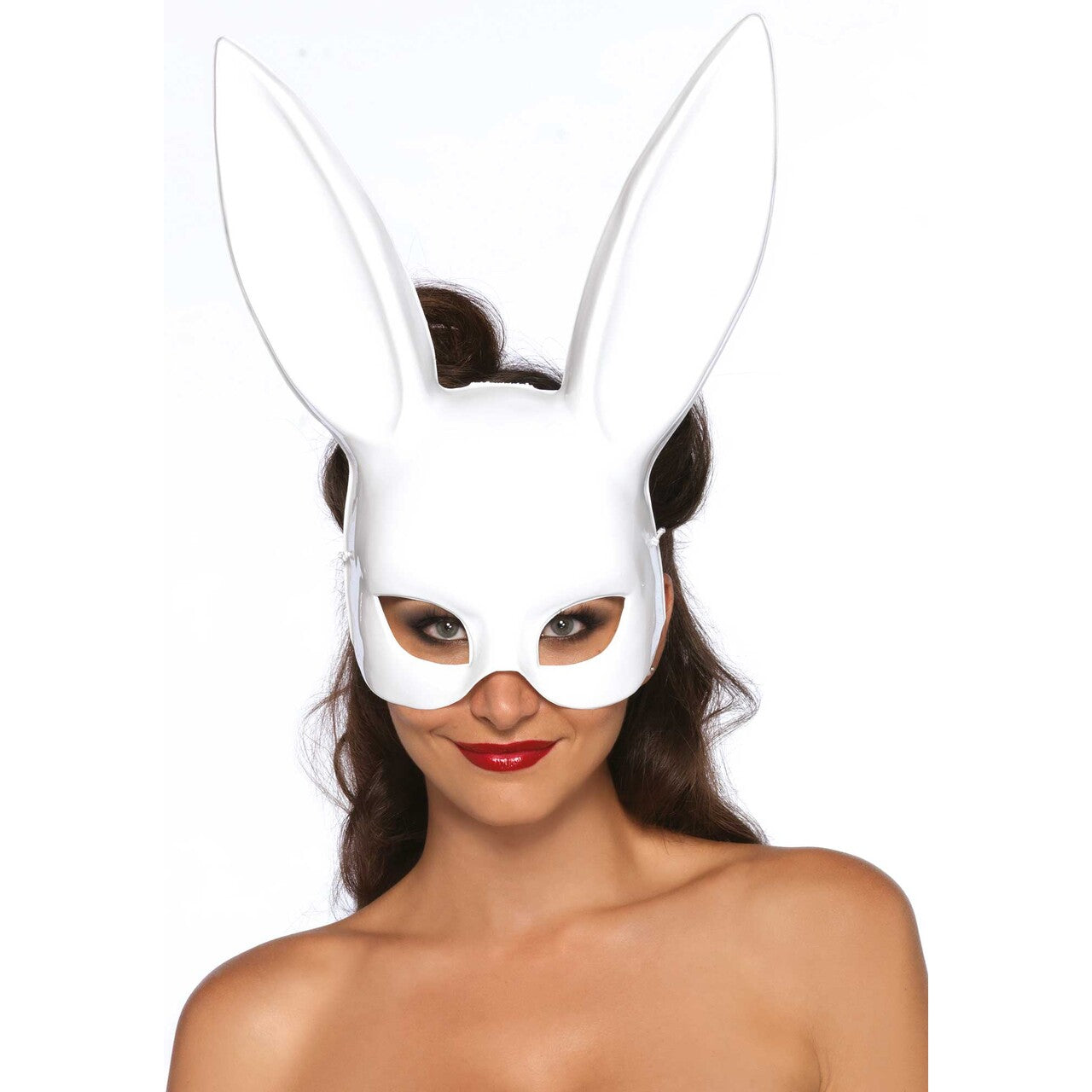 Op deze afbeelding zie je een Accessoires, van het merk Leg Avenue. Bondage Bunny Oren Masker Wit