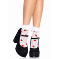 Niedliche Erdbeersocken Mit Rüschen