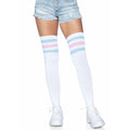 Extra Lange Overknee-Kniestrümpfe Rosa Blau