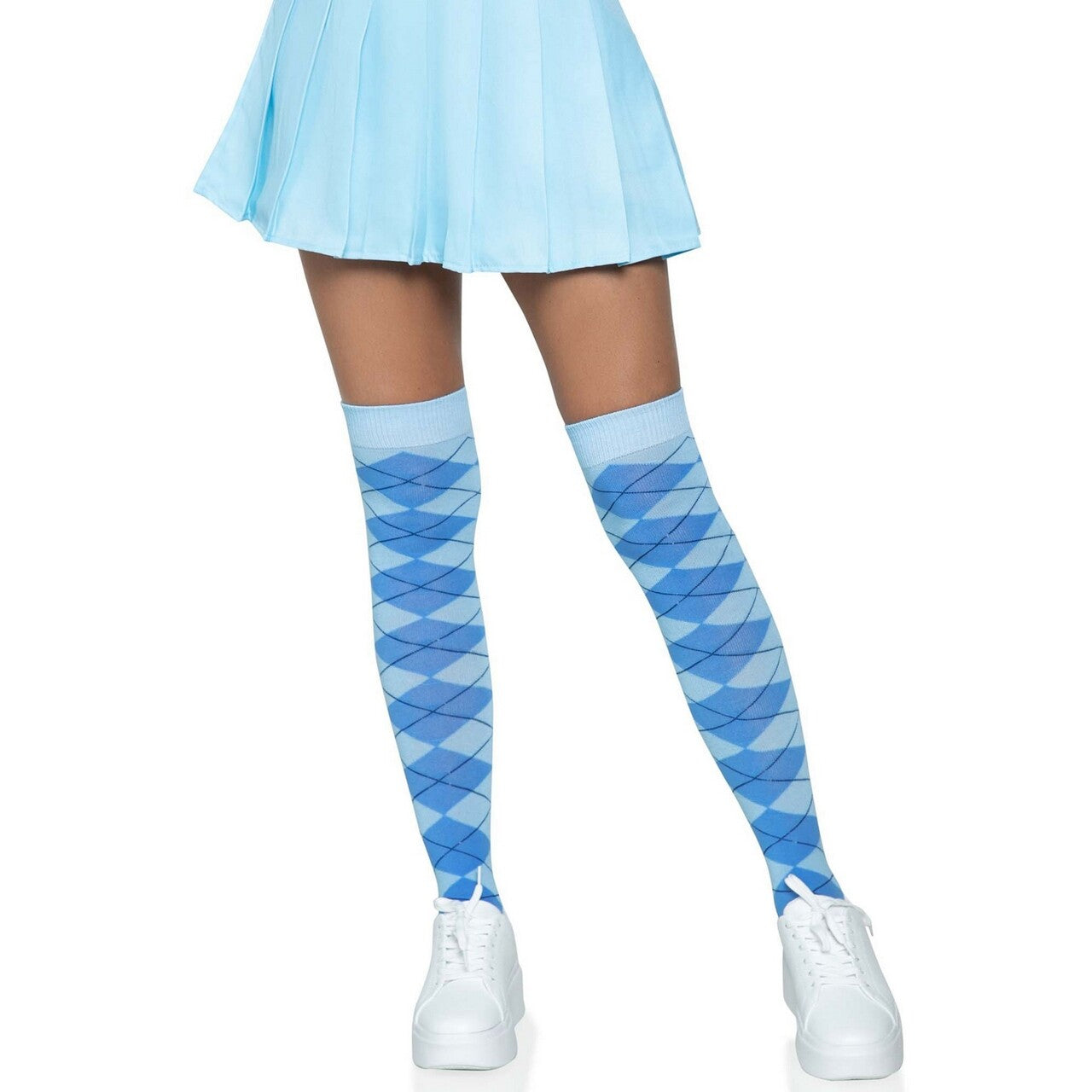 Op deze afbeelding zie je een Accessoires, van het merk Leg Avenue. Onschuldige Student Kniekousen Lang