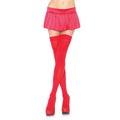 Hohe Nylonkniesocken Rot