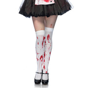 Op deze afbeelding zie je een Accessoires, van het merk Leg Avenue. Zombie Kousen Met Bloedspetters