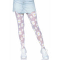 Gänseblümchen Blumen Strumpfhose Weiß