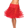 Mittel Langer Petticoat Rot