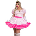 Pretty Pink Prinzessin Peach Plus Size Damenkostüm
