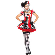 Op deze afbeelding zie je een Kostuums, van het merk Leg Avenue. Verleidelijke Dames Clown Jurk Vrouw