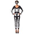 Sexy Skelett Catsuit Damenkostüm