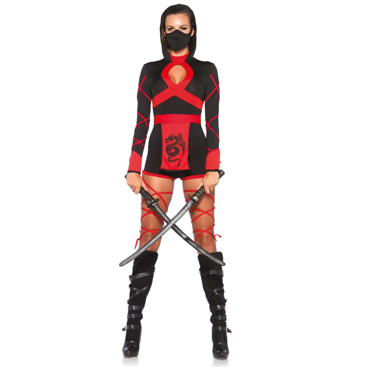 Op deze afbeelding zie je een Kostuums, van het merk Leg Avenue. Dragon Nina Ninja Vrouw Kostuum