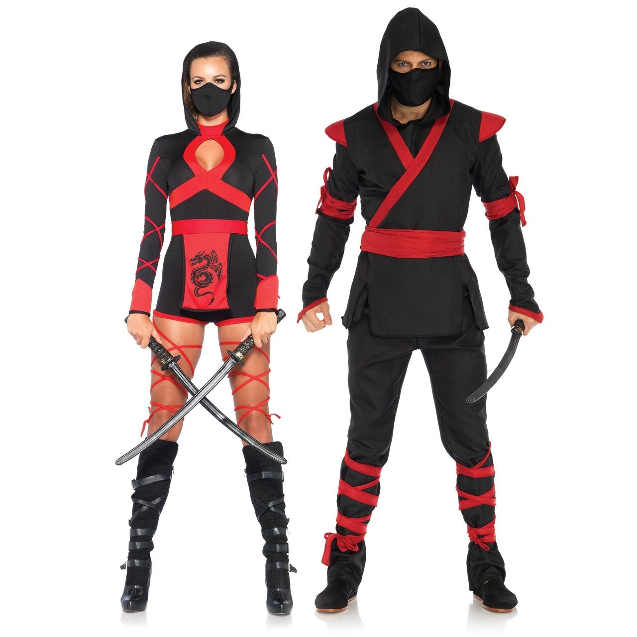 Op deze afbeelding zie je een Kostuums, van het merk Leg Avenue. Dragon Nina Ninja Vrouw Kostuum