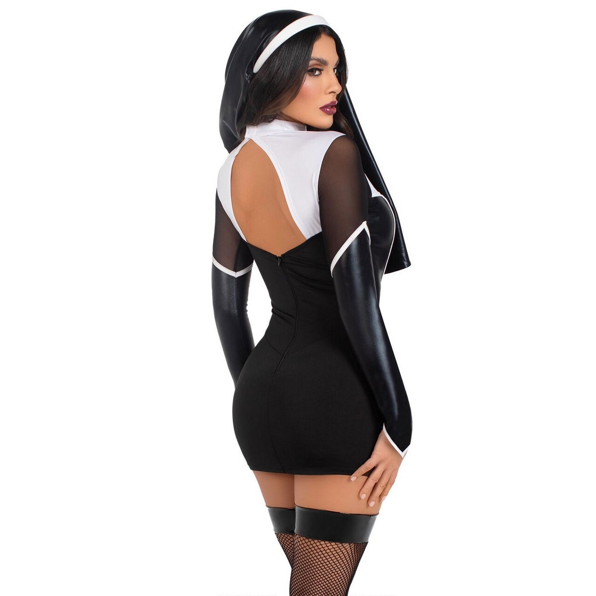 Op deze afbeelding zie je een Kostuums, van het merk Leg Avenue. Holy Hottie Non Vrouw Kostuum