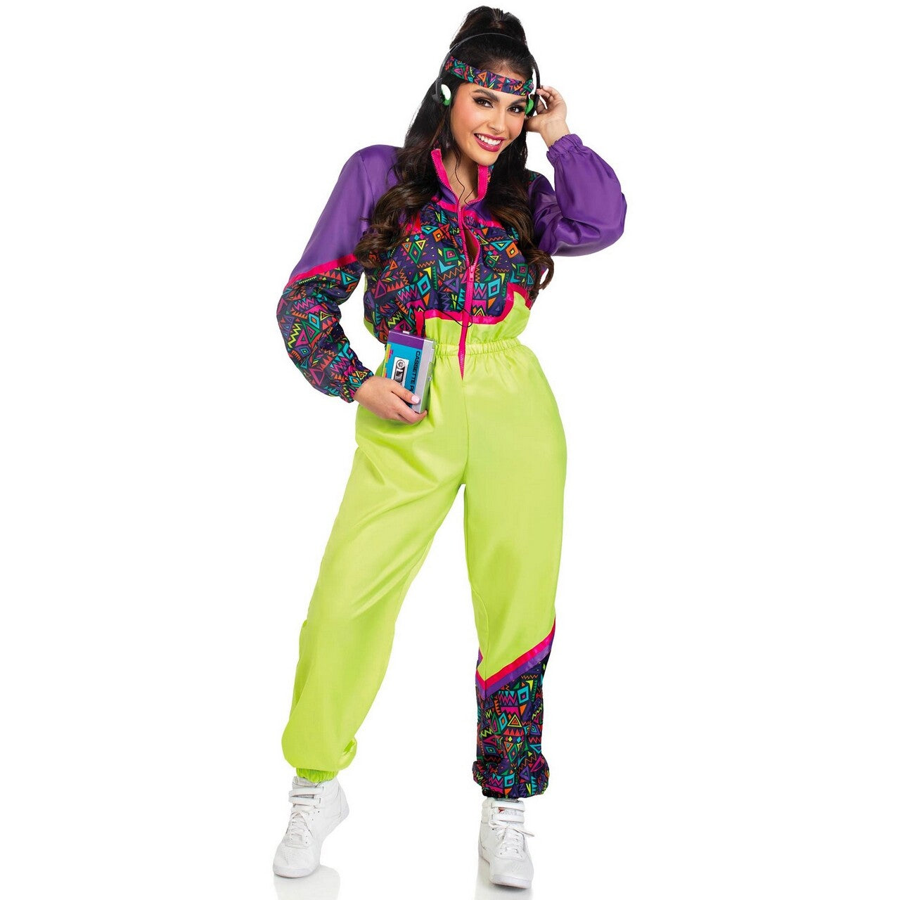 Op deze afbeelding zie je een Kostuums, van het merk Leg Avenue. Skipak Super 80s Tracksuit Vrouw Kostuum