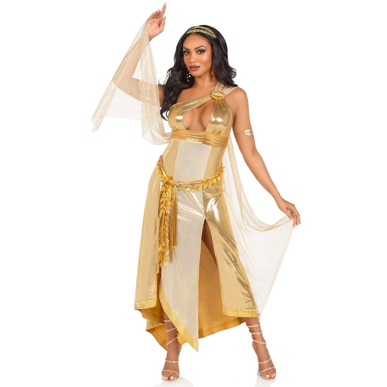 Op deze afbeelding zie je een Kostuums, van het merk Leg Avenue. Golden Goddess Aprodite Vrouw Kostuum