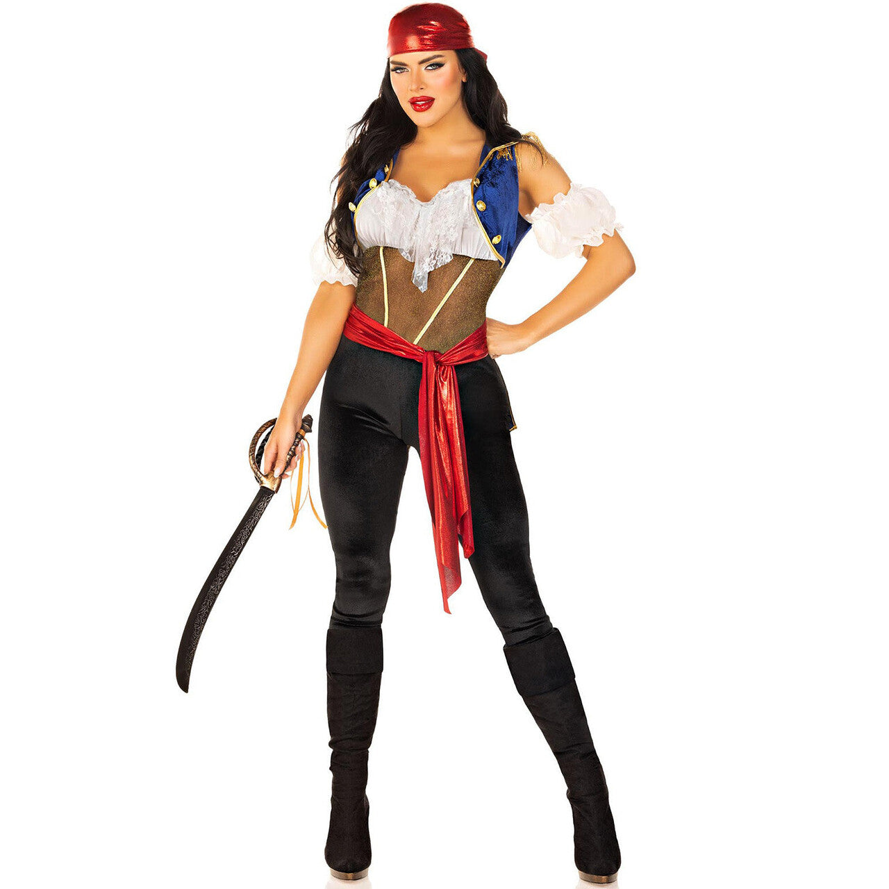 Op deze afbeelding zie je een Kostuums, van het merk Leg Avenue. Ravishing Pirate Vrouw Kostuum