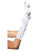 Op deze afbeelding zie je een Accessoires, van het merk Leg Avenue. Satijnen Handschoenen Tot Elleboog Wit