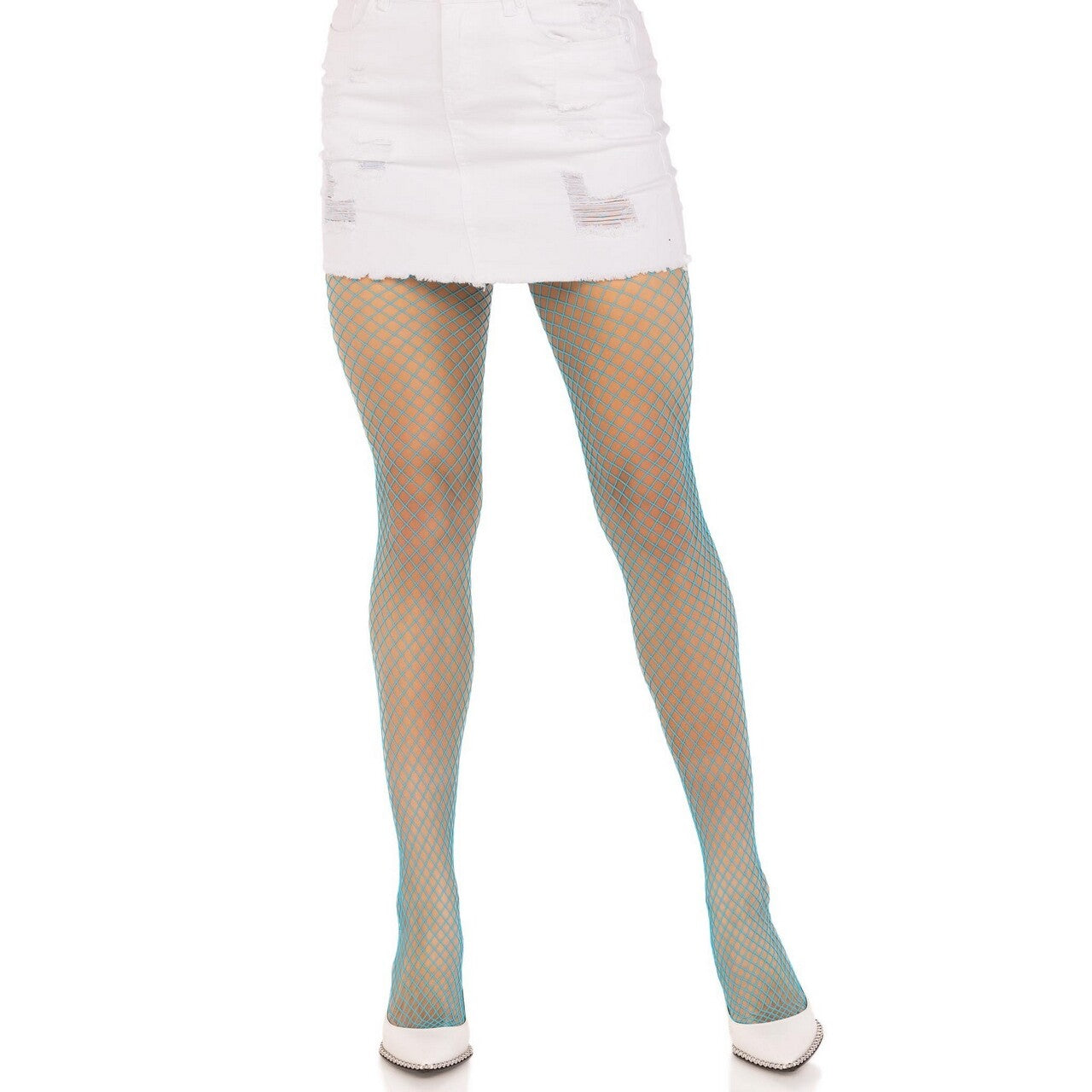 Op deze afbeelding zie je een Accessoires, van het merk Leg Avenue. Visnet Panty Jaren 80 Blue