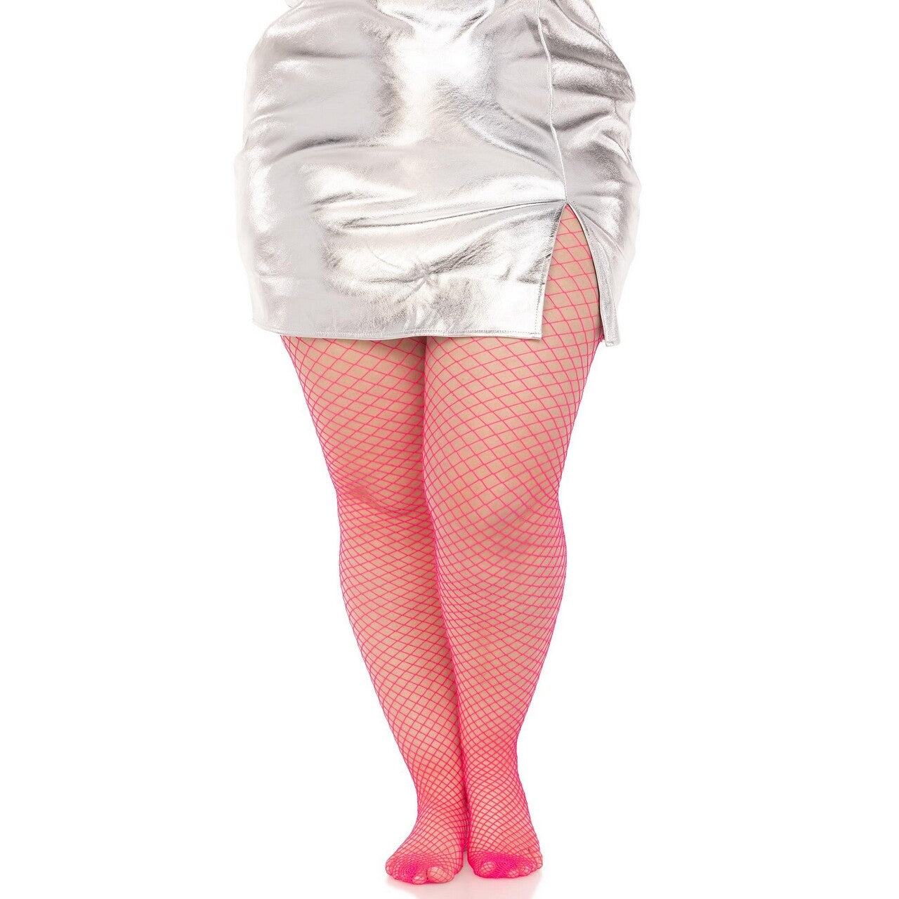 Op deze afbeelding zie je een Accessoires, van het merk Leg Avenue. Visnet Panty Roze 80s Plus Size