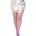 Lila Netzstrumpfhose Disco Stil Plus Size