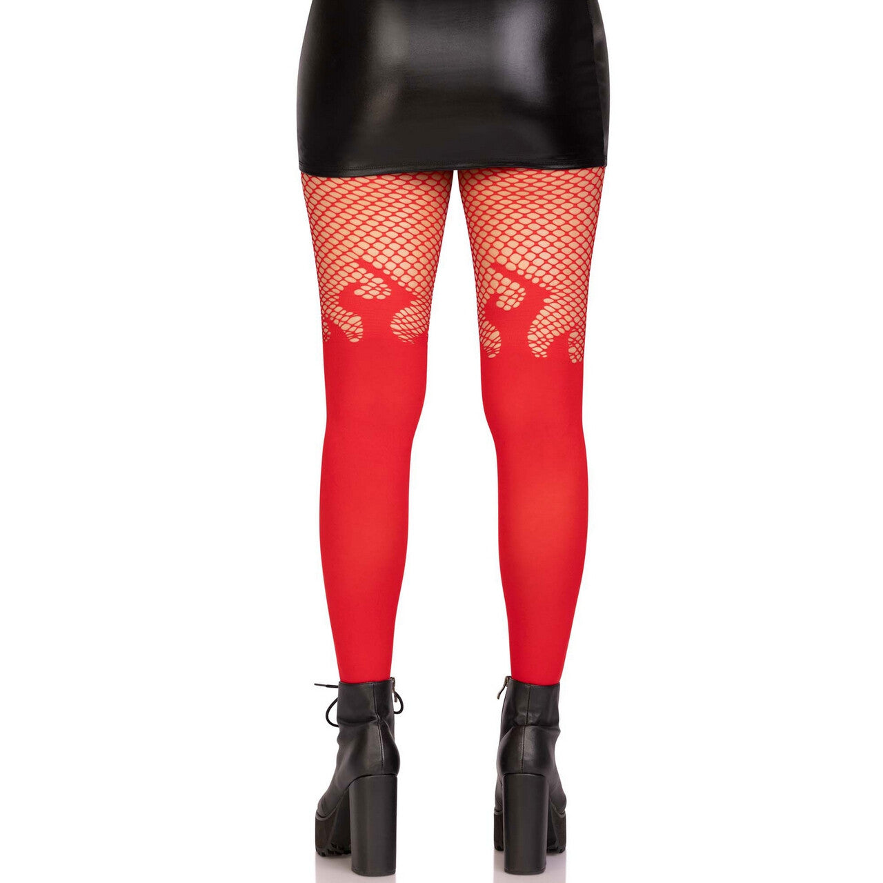 Op deze afbeelding zie je een Accessoires, van het merk Leg Avenue. Panty From Hell Flaming Red